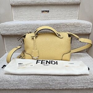 FENDI Cuoio Romano Sellerissima Medium By The Way Boston Bag Sorbetto